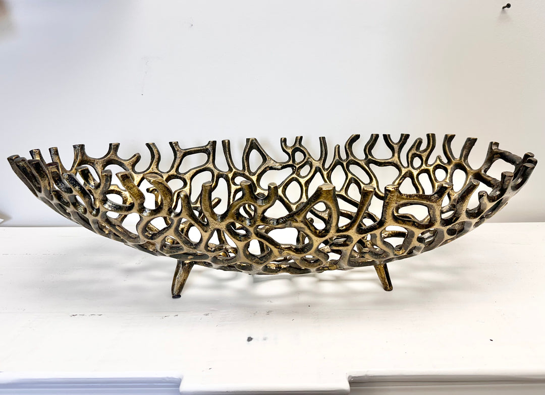 Large Abstract Iron Bowl