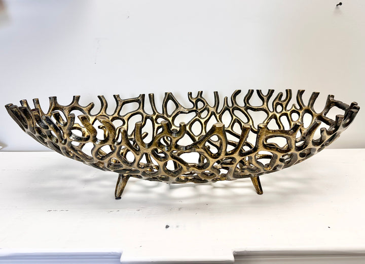 Large Abstract Iron Bowl