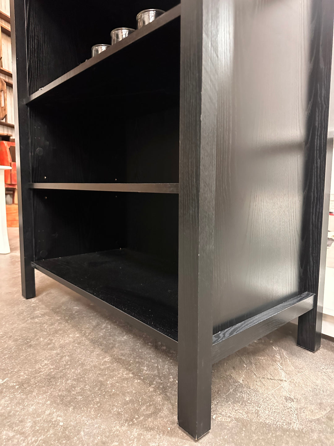 Savannah Black Arched Bookcase