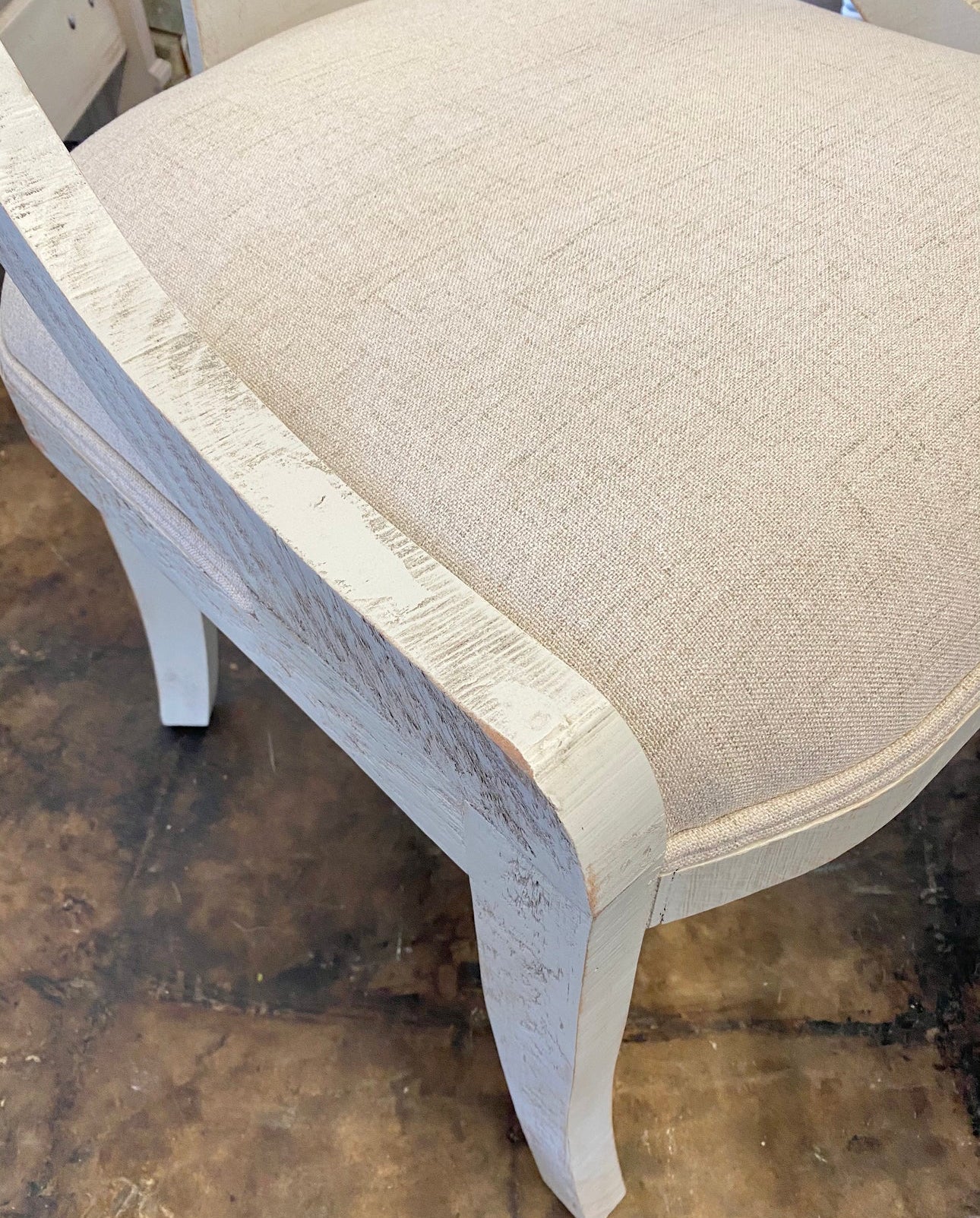 Rita Stone Washed Captains Chair - Clearance