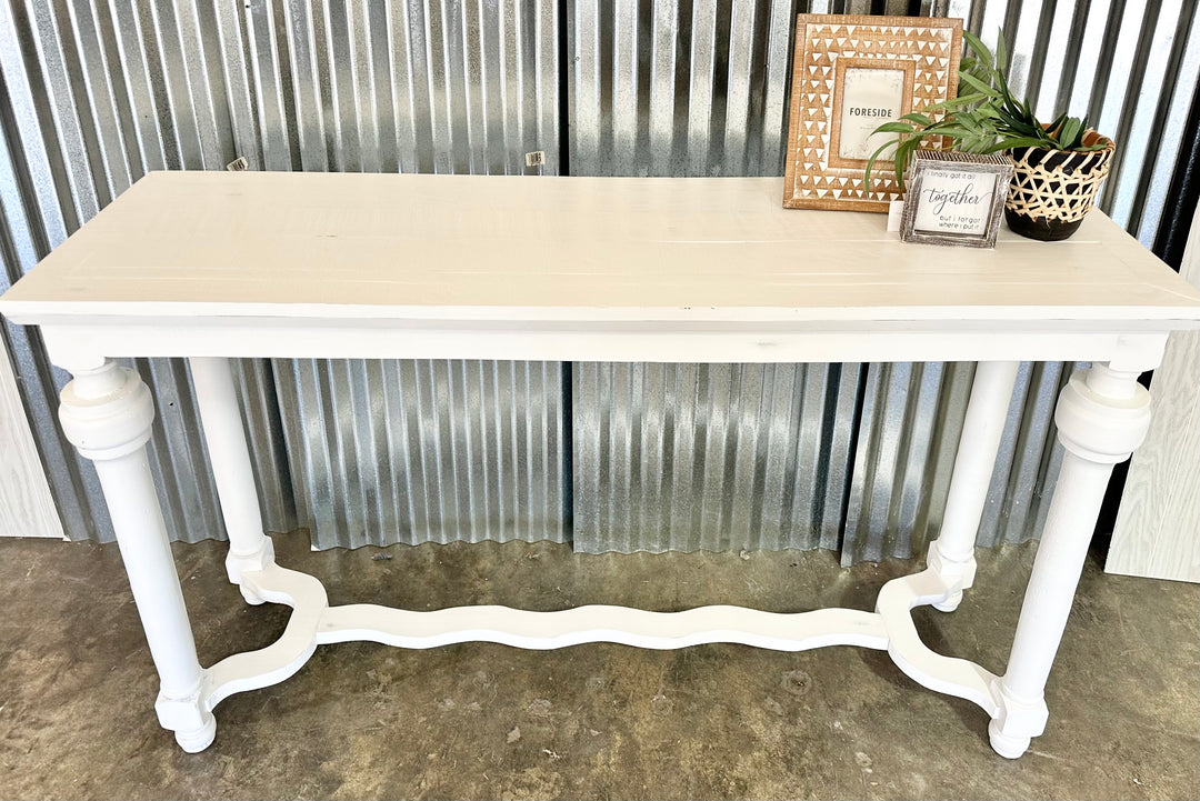 Lorraine White Sofa Table