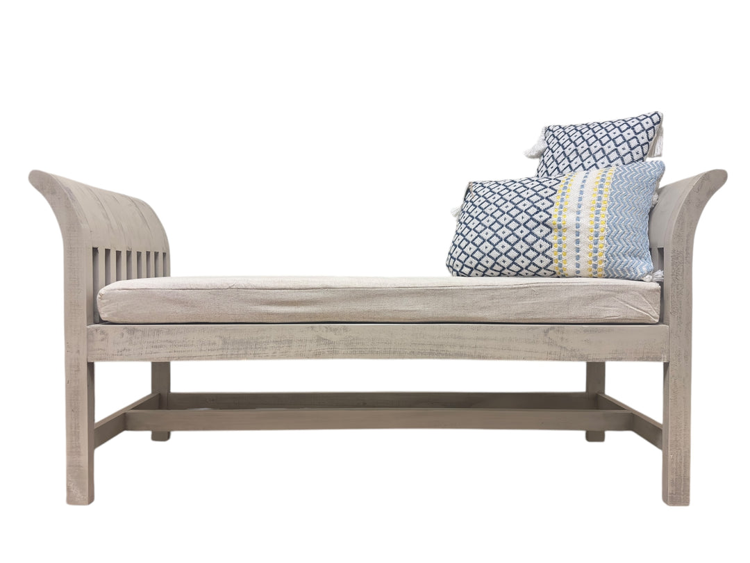 Rita Gray Upholstered Bench