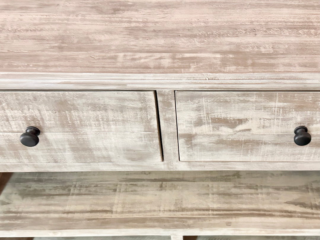 Marcy Weathered Gray TV Stand