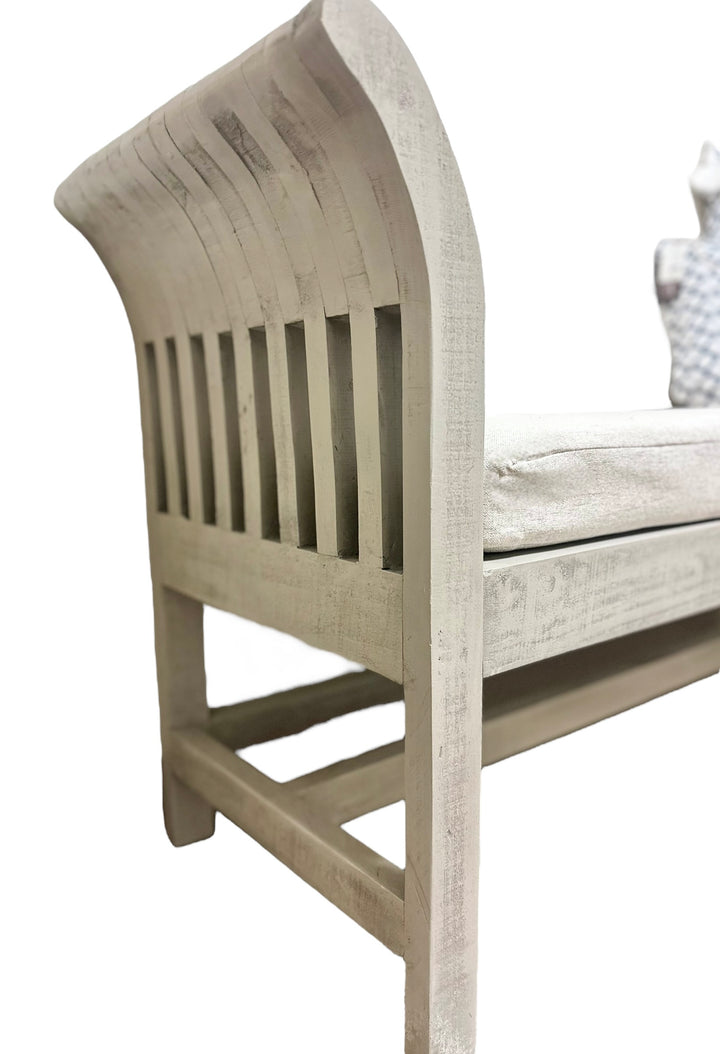 Rita Gray Upholstered Bench