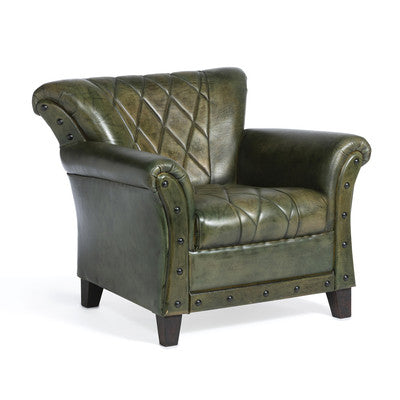 Taylor Green Leather Armchair