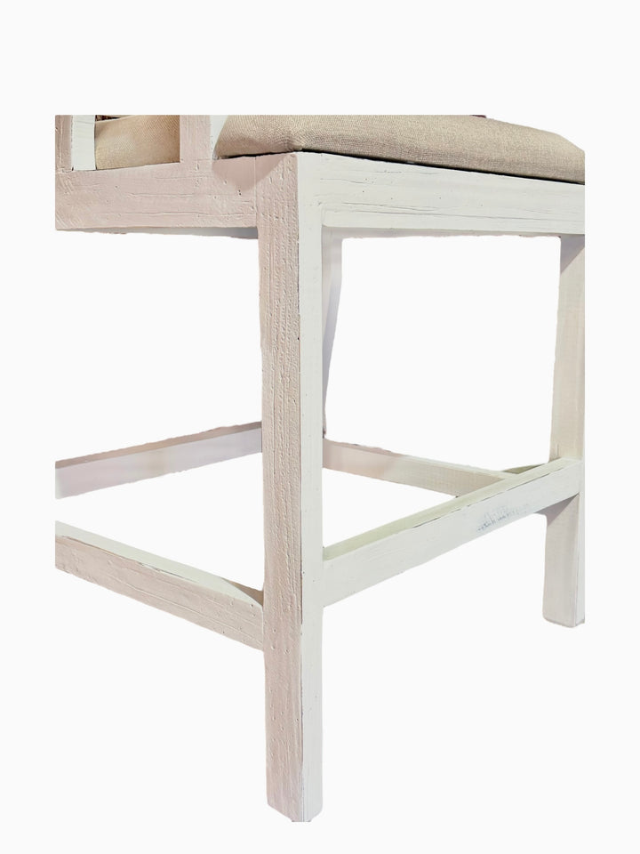 Ellie White Counter Height Stool