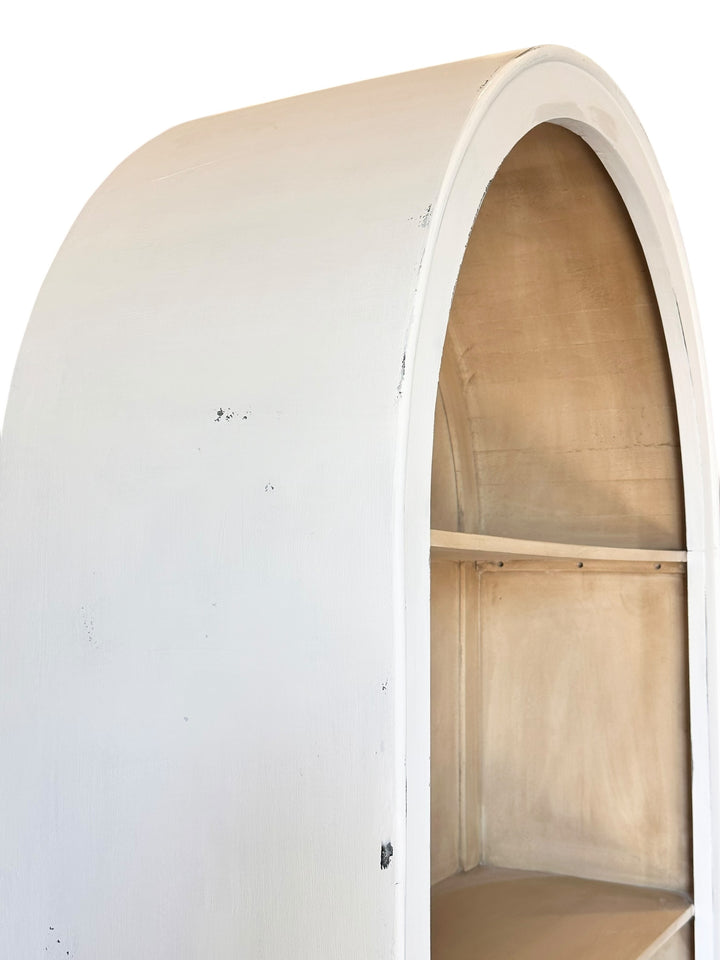Isabella White Large Arched Bookcase