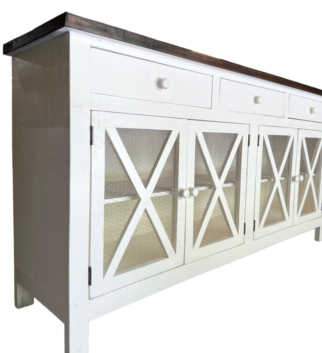 Harrington White Console Cabinet