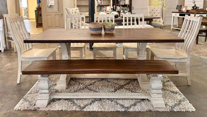 Archie Ivory 7 piece Dining Table Set