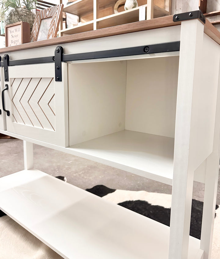 Carlos II White Console Table