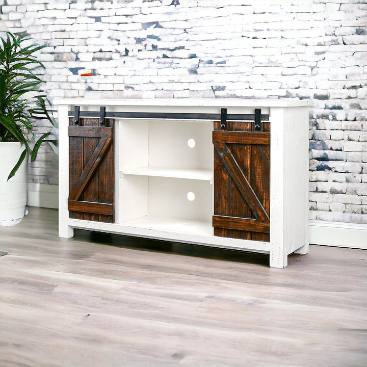 Carlos White & Tobacco TV Stand