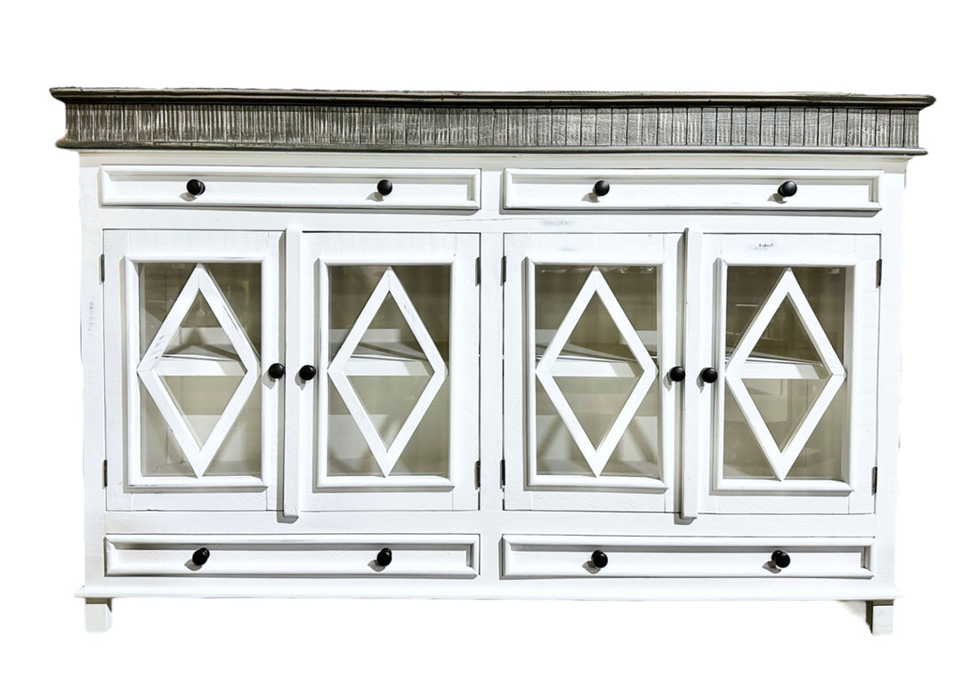 Laughlan White Console Cabinet