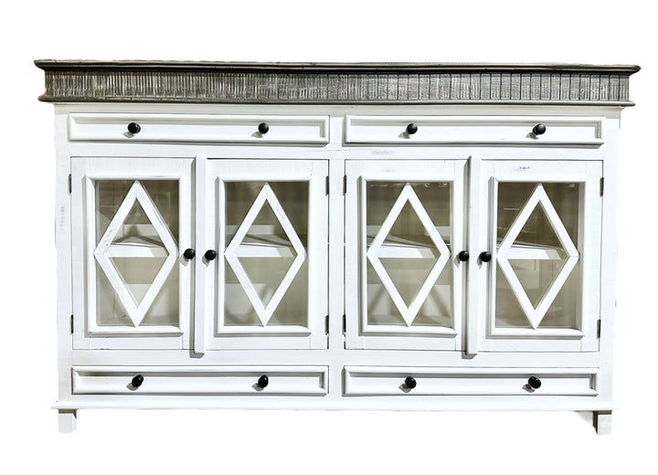 Laughlan White Console Cabinet