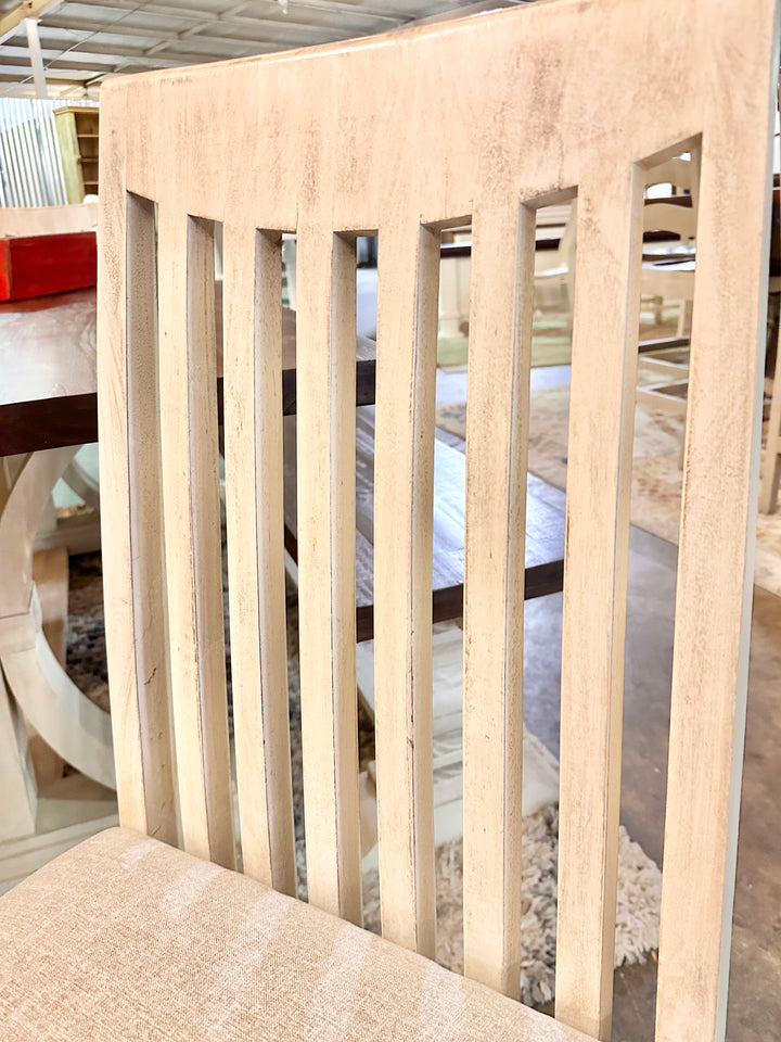 Archie II Ivory & Linen Dining Table Set