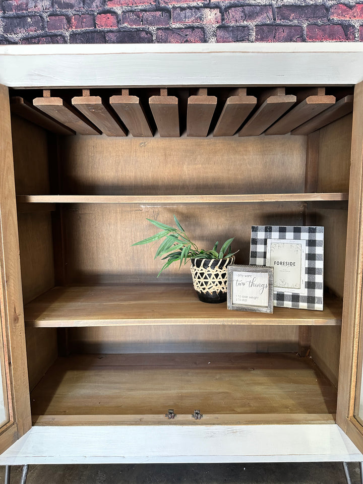 Felix White Bar Cabinet