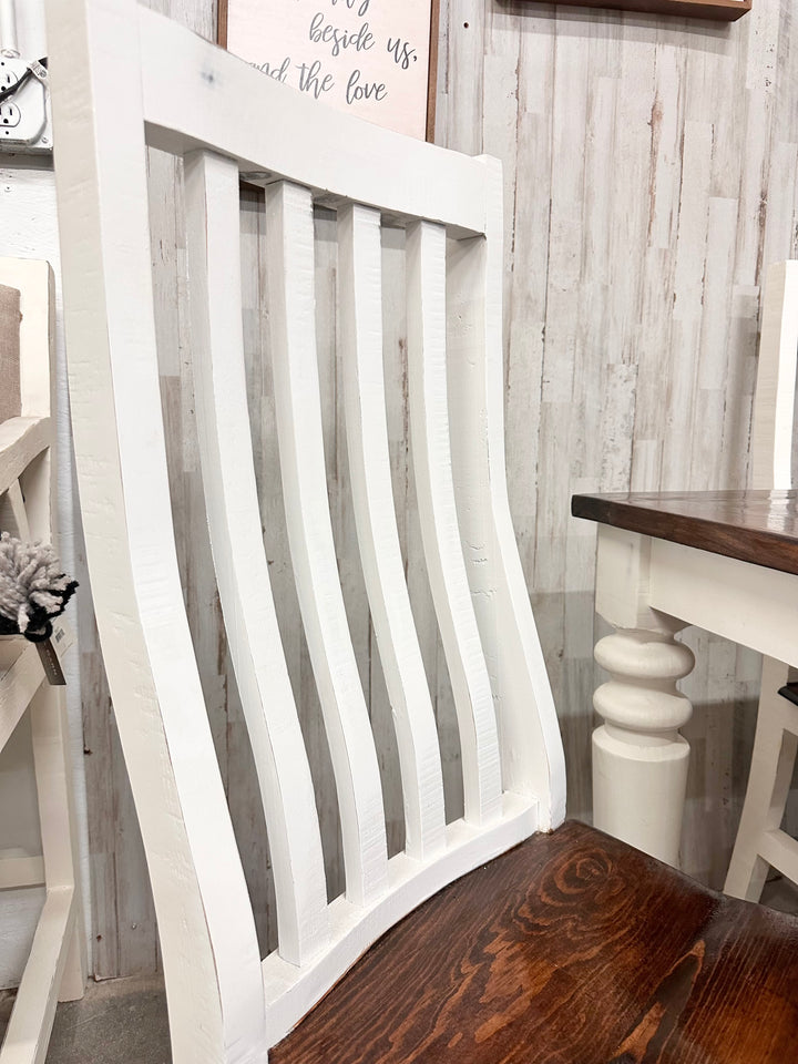 Faye White 7 piece Dining Table Set