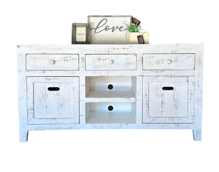 Flynn White TV Stand