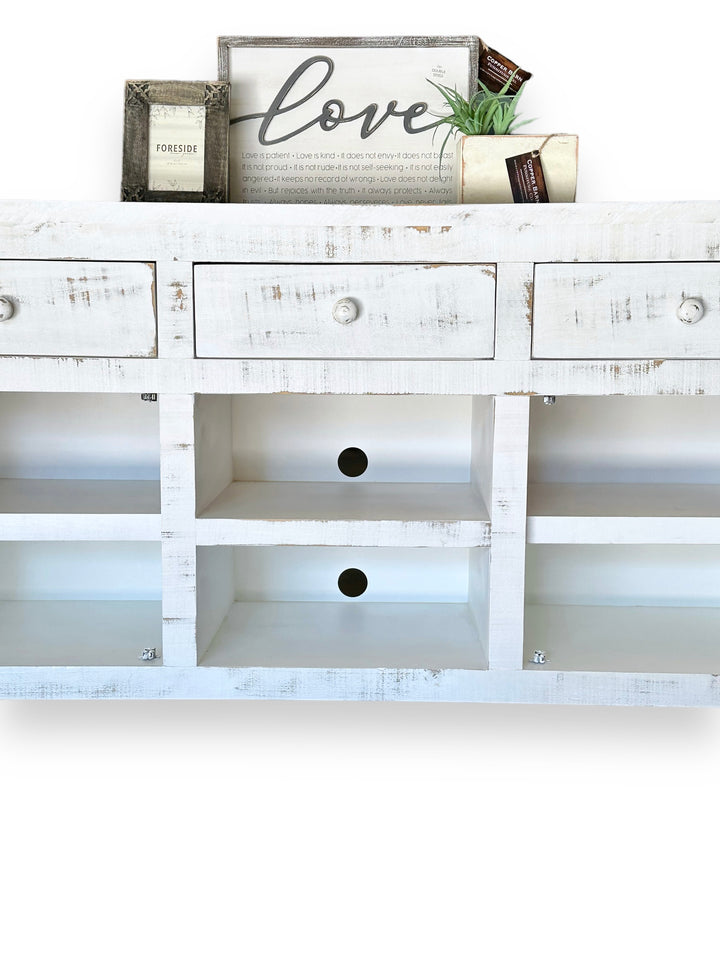 Flynn White TV Stand