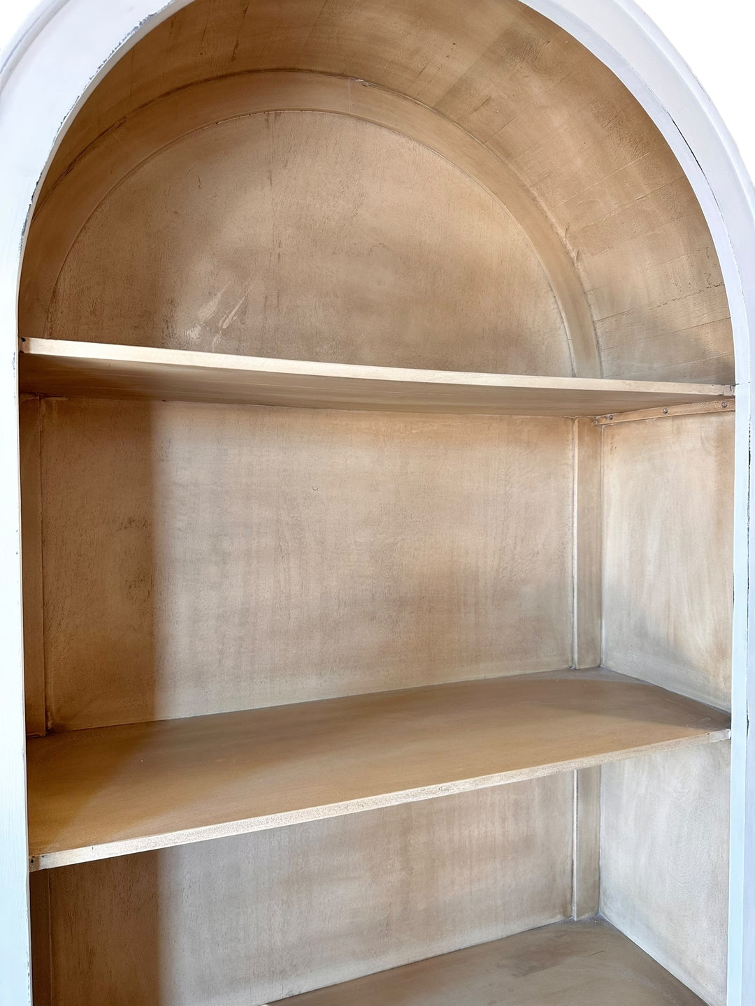 Isabella White Large Arched Bookcase