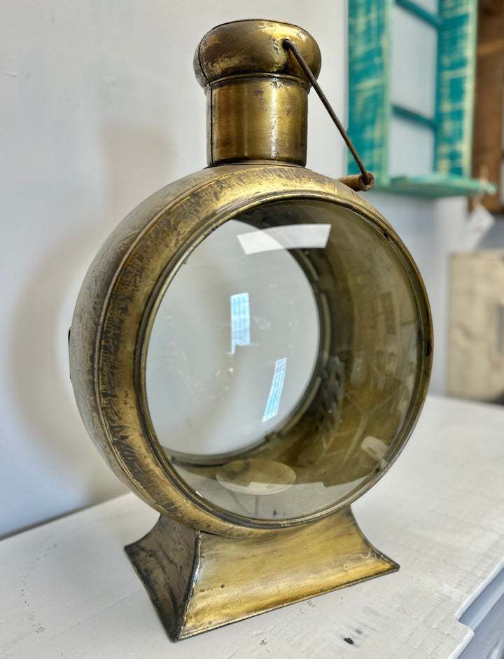 Gold Metal Large Lantern