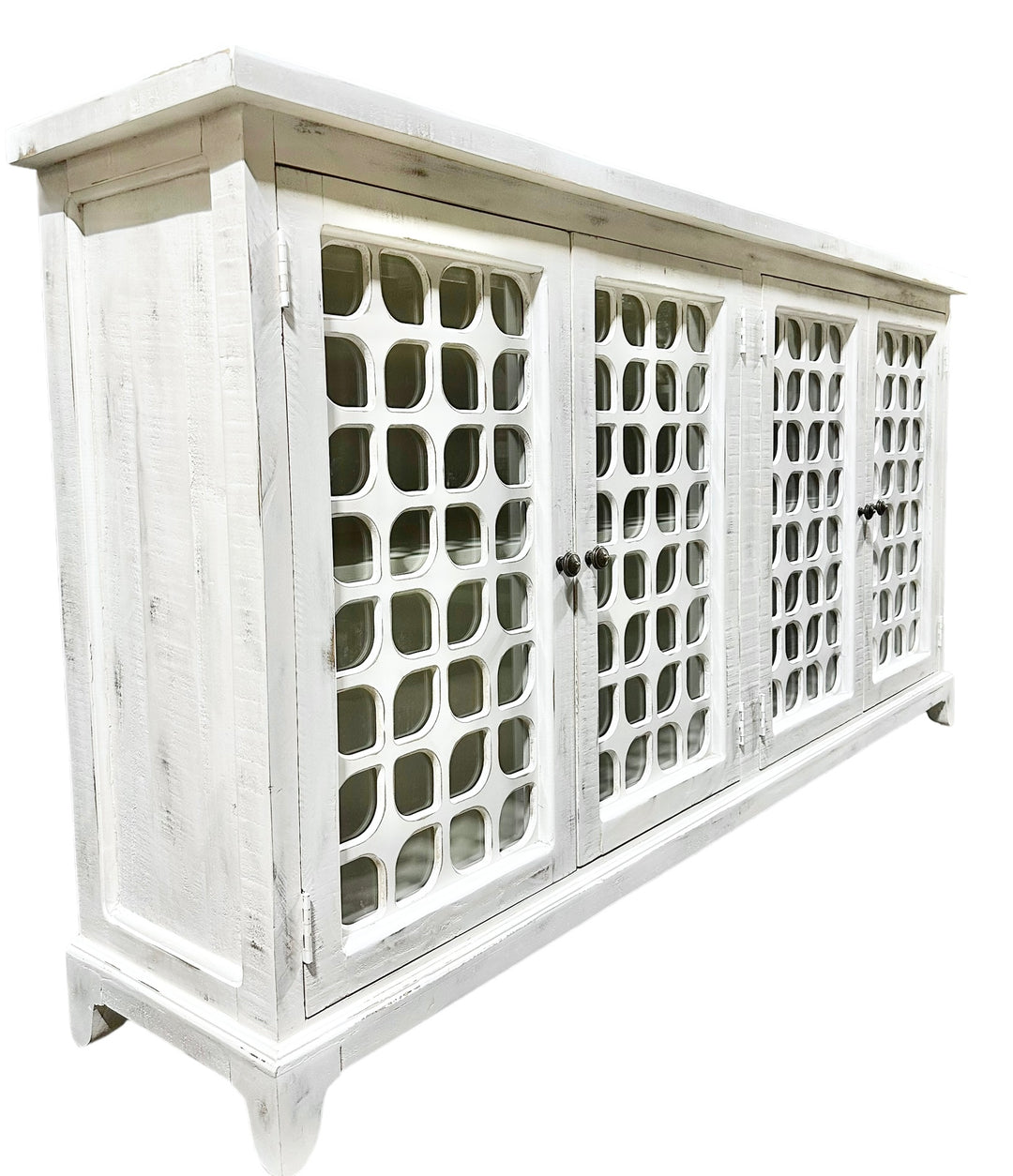 Ava White Console Cabinet