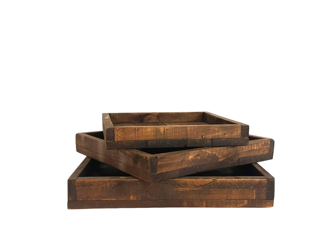 Square Wood Tray