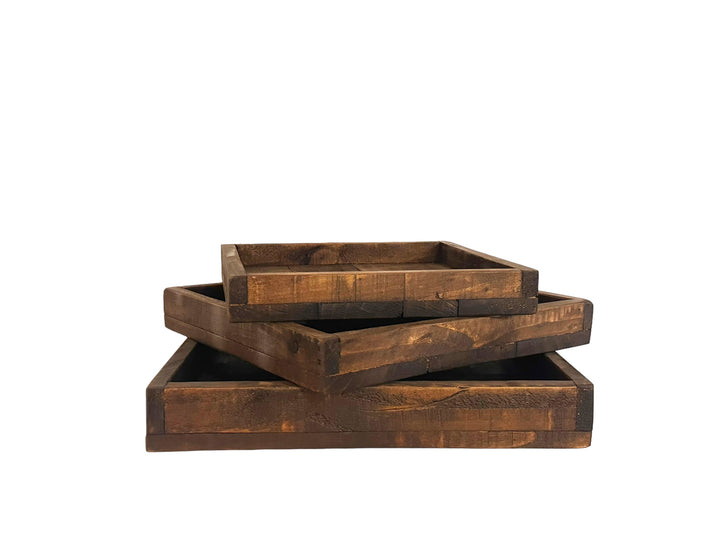 Square Wood Tray