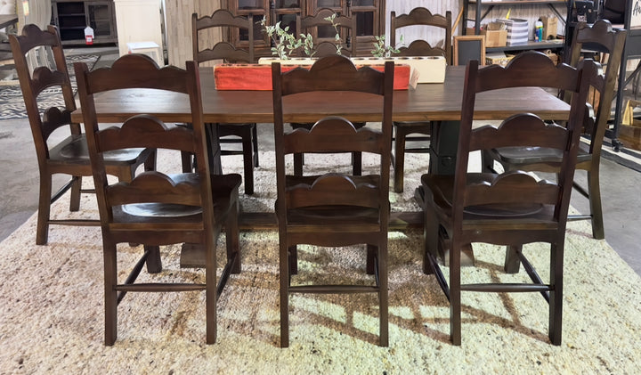 Dexter Tobacco 9 piece Dining Table Set