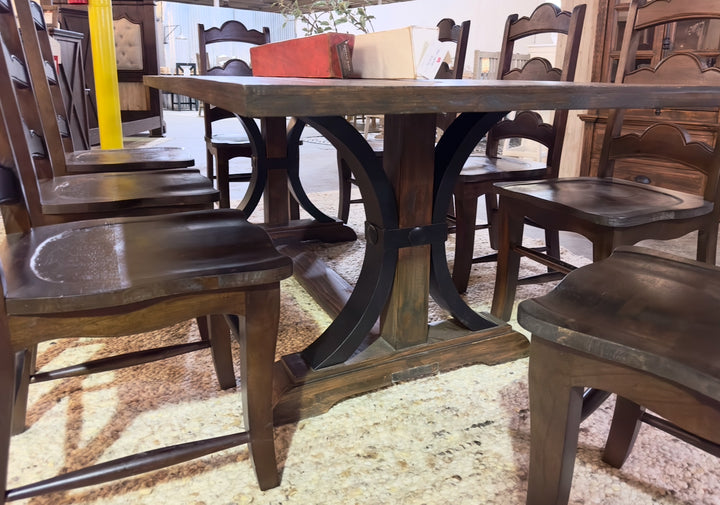 Dexter Tobacco 9 piece Dining Table Set