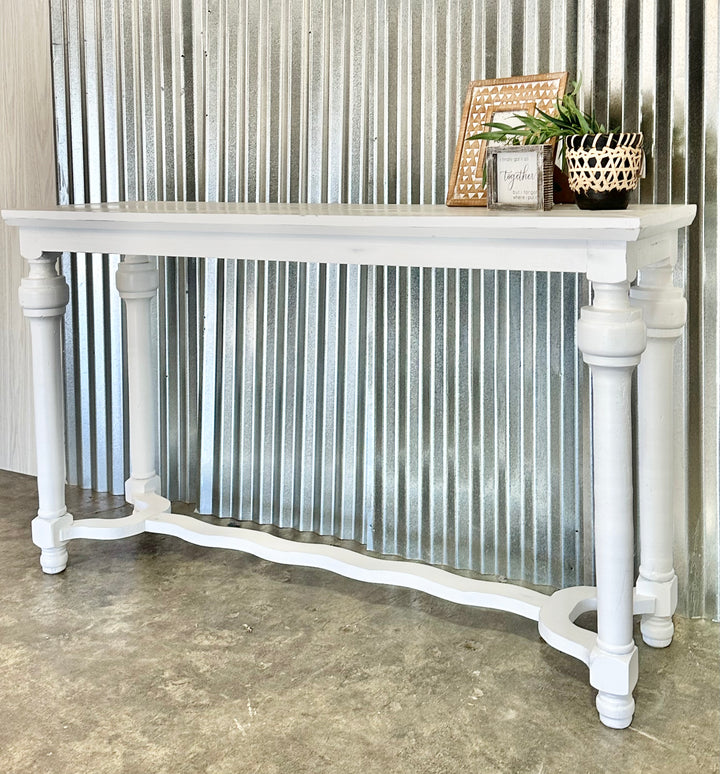 Lorraine White Sofa Table