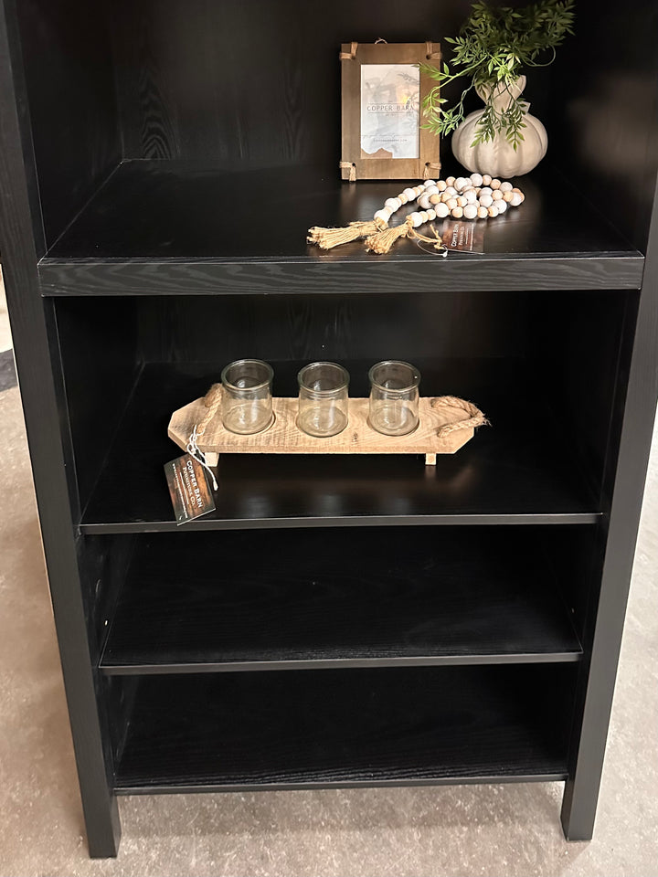 Savannah Black Arched Bookcase