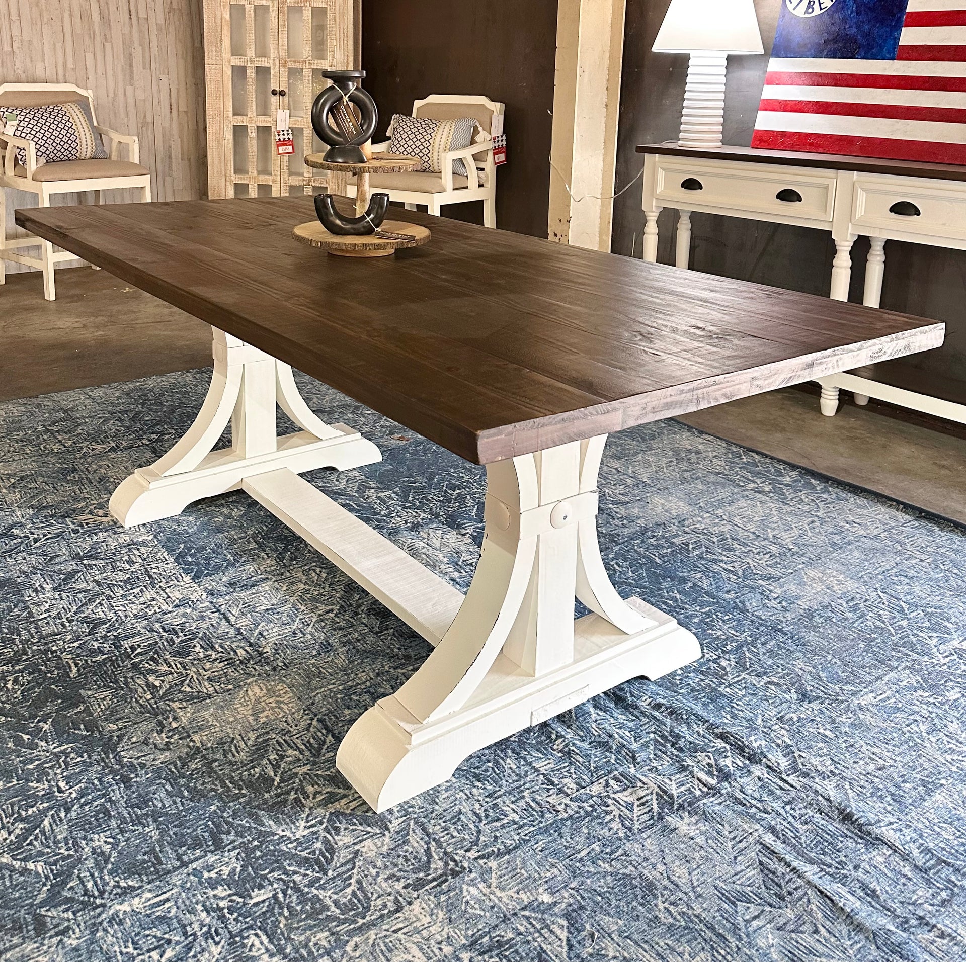 Alex Grey American Freight Dining Table Set Archie White Dining