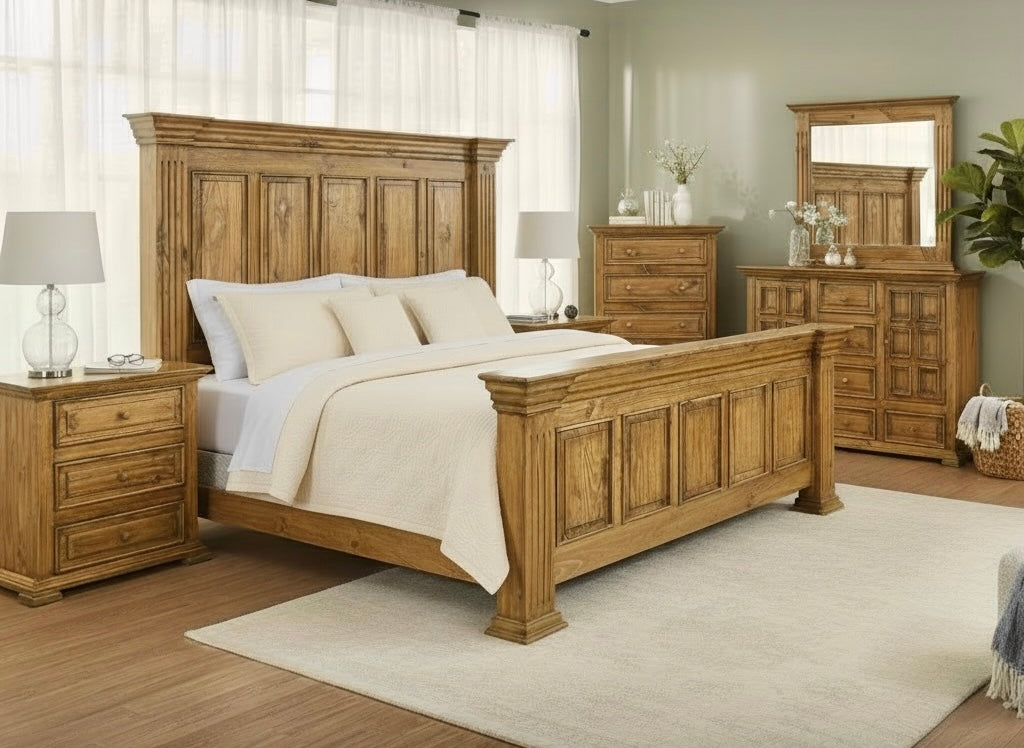 Kelsey Honey King Bedroom Set
