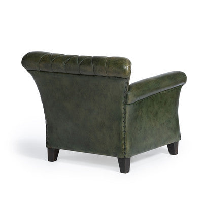 Taylor Green Leather Armchair