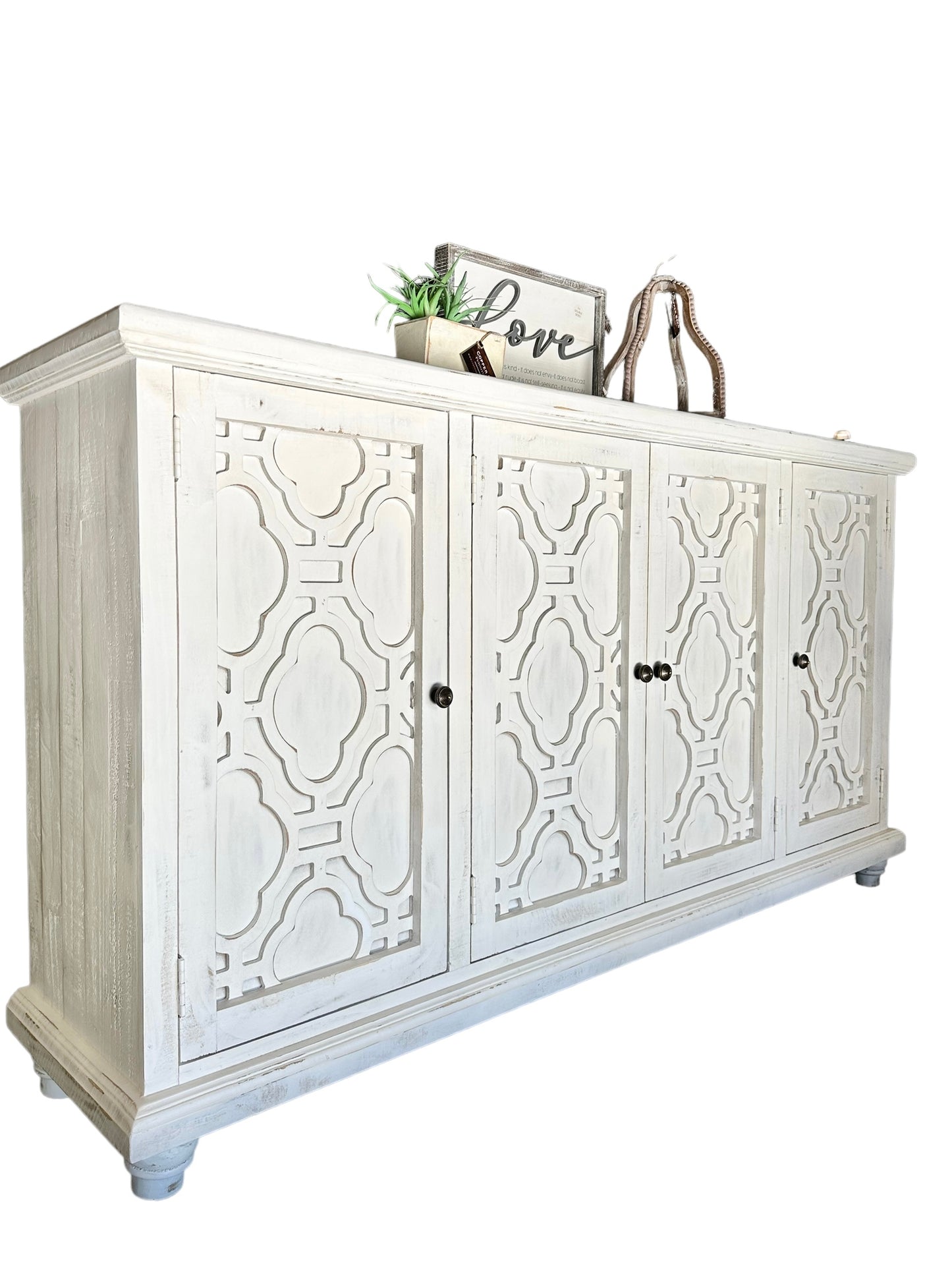 Madeleine White Console Cabinet
