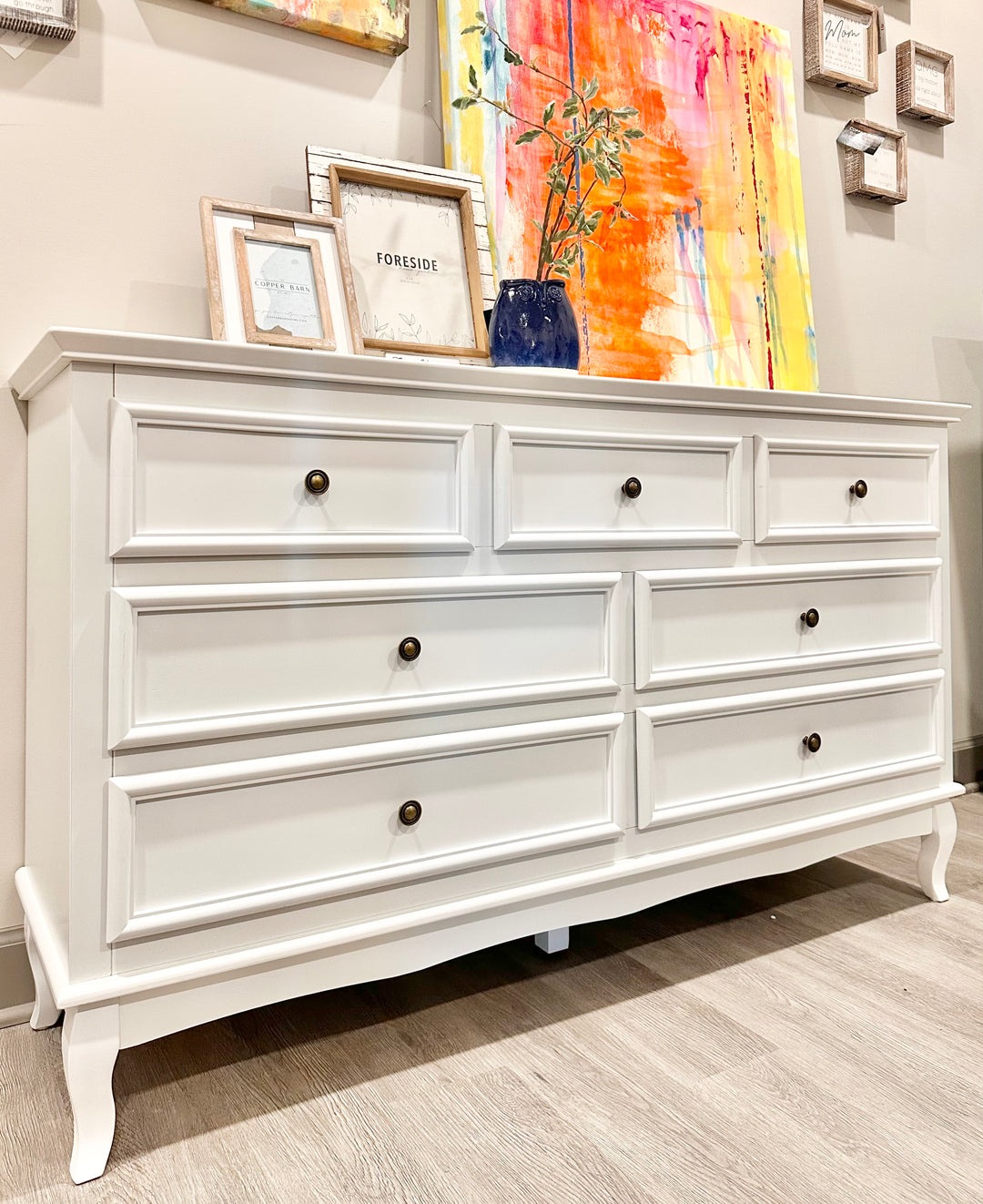 Aurora White Dresser