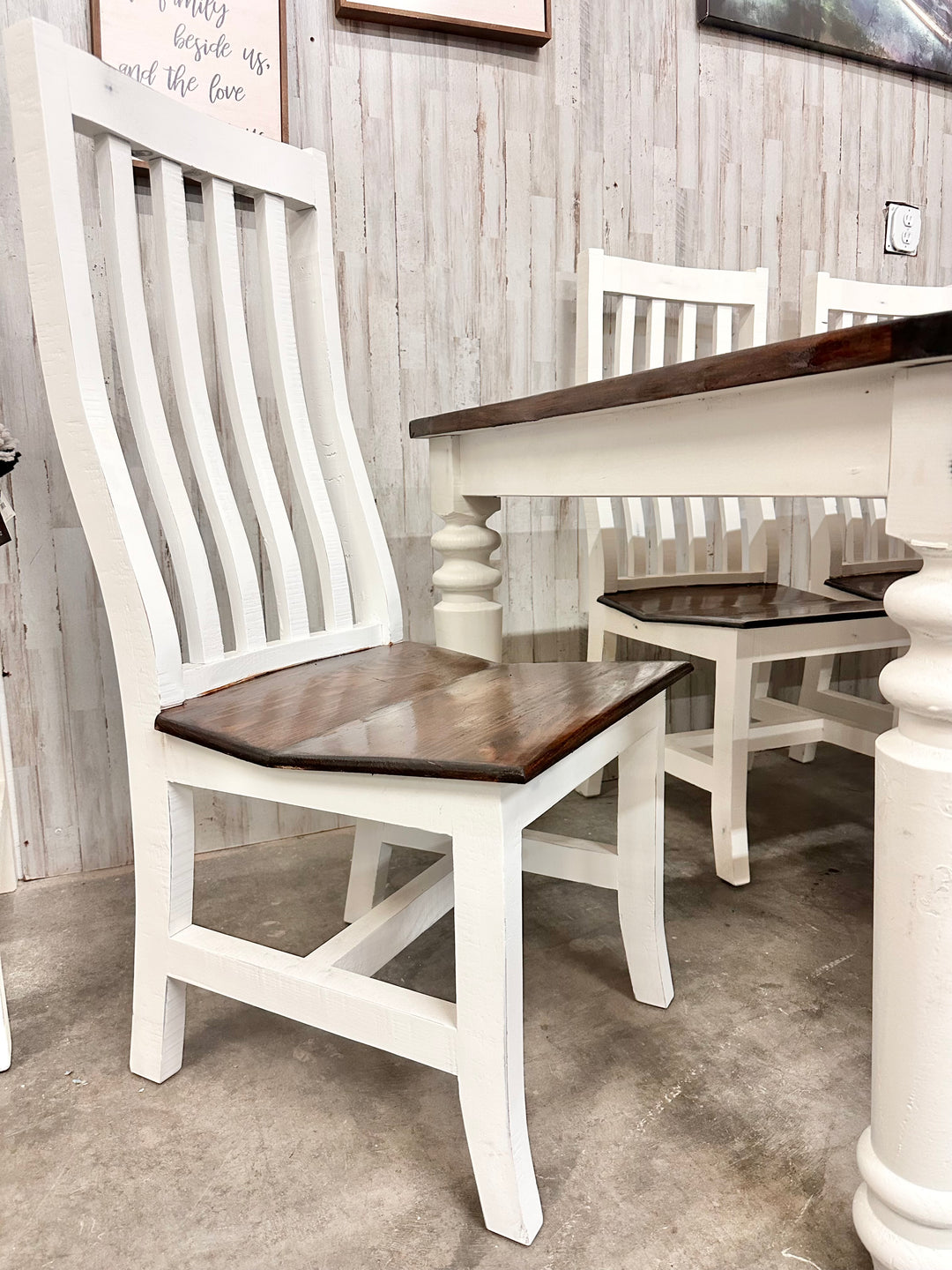 Faye White 7 piece Dining Table Set