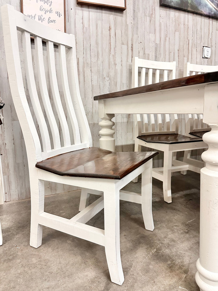 Faye White 7 piece Dining Table Set