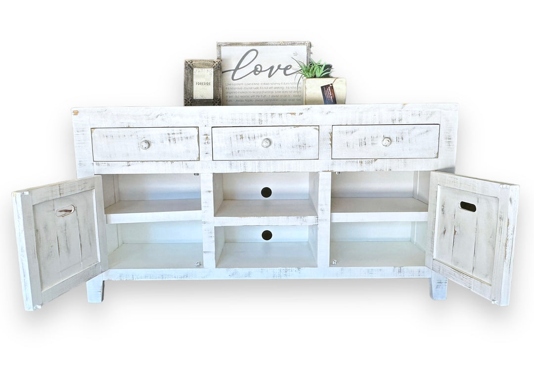 Flynn White TV Stand