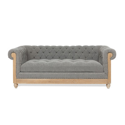 Soho Gray Chesterfield Sofa