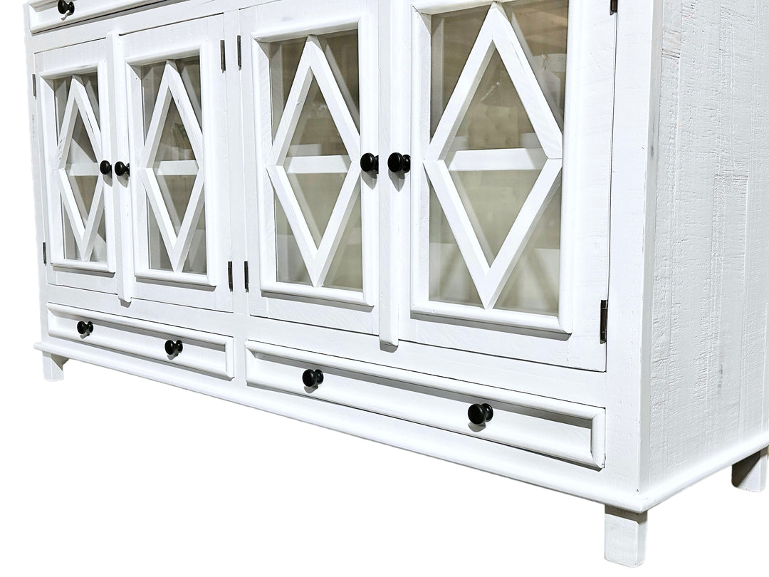 Laughlan White Console Cabinet