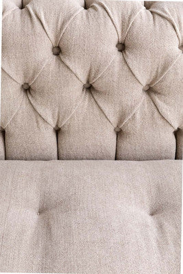 Soho Natural Linen Chesterfield Sofa