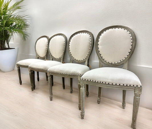 Olivia Gray Washed Mahogany Dining Chairs (set of 4) - Clearance