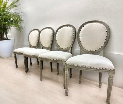 Landry Gray Washed Mahogany Dining Chairs (set of 4)