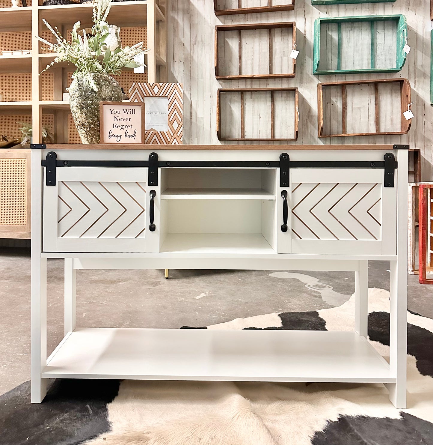 Carlos II White Console Table