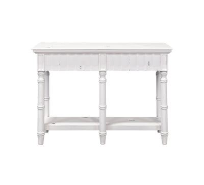 Moby White Accent Table