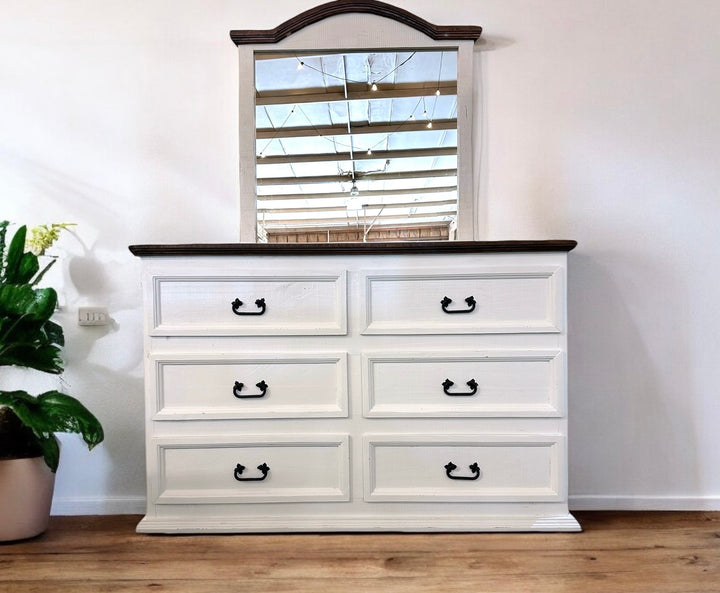 Brooklyn White Dresser with Mirror