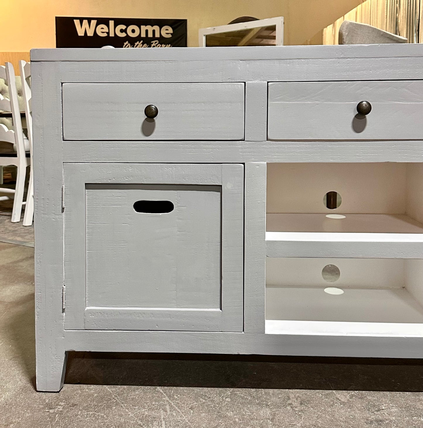 Flynn Gray TV Stand