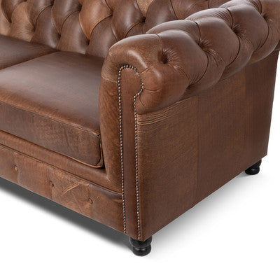 Tribeca Leather Chesterfield Sofa