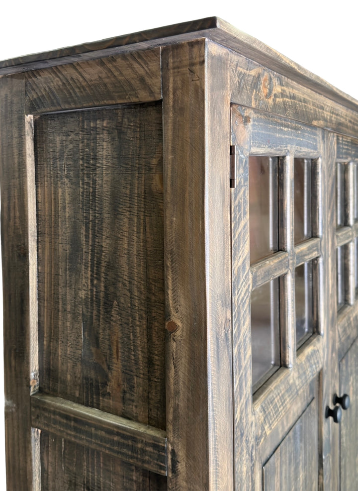 Parker Weathered Barn Wood Storage Cabinet